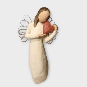 Willow Tree Angel Embrace with Red Heart